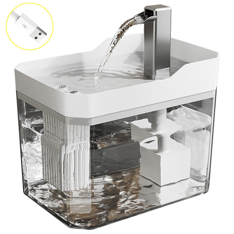 Fontaine à eau blanc pour chat Zarunivers
